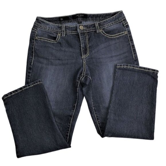 Nine West Womens Jeans Heavy Decorative Stitching size 10   JH812 - Picture 1 of 3